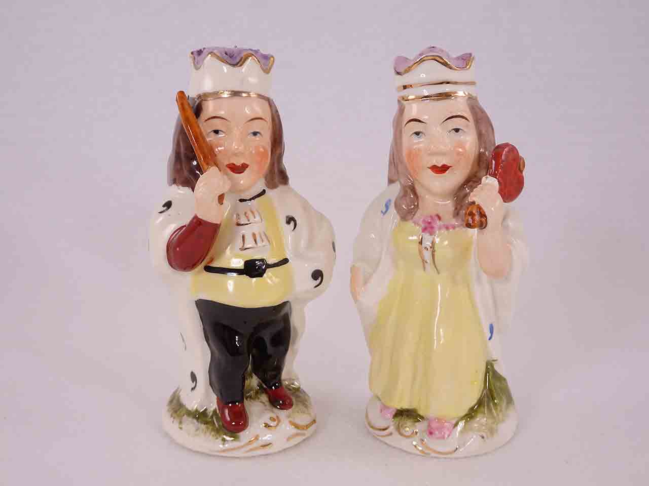 Victorian England Characters salt and pepper shakers series - king & queen