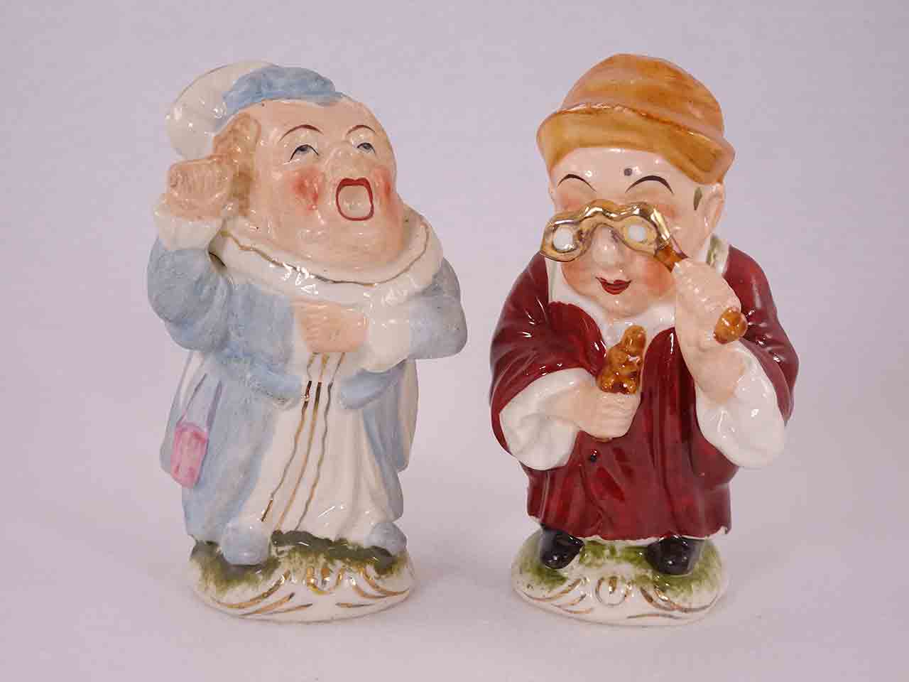 Victorian England Characters salt and pepper shakers - singer