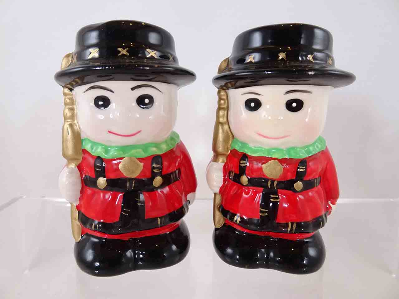 Beefeaters salt and pepper shakers