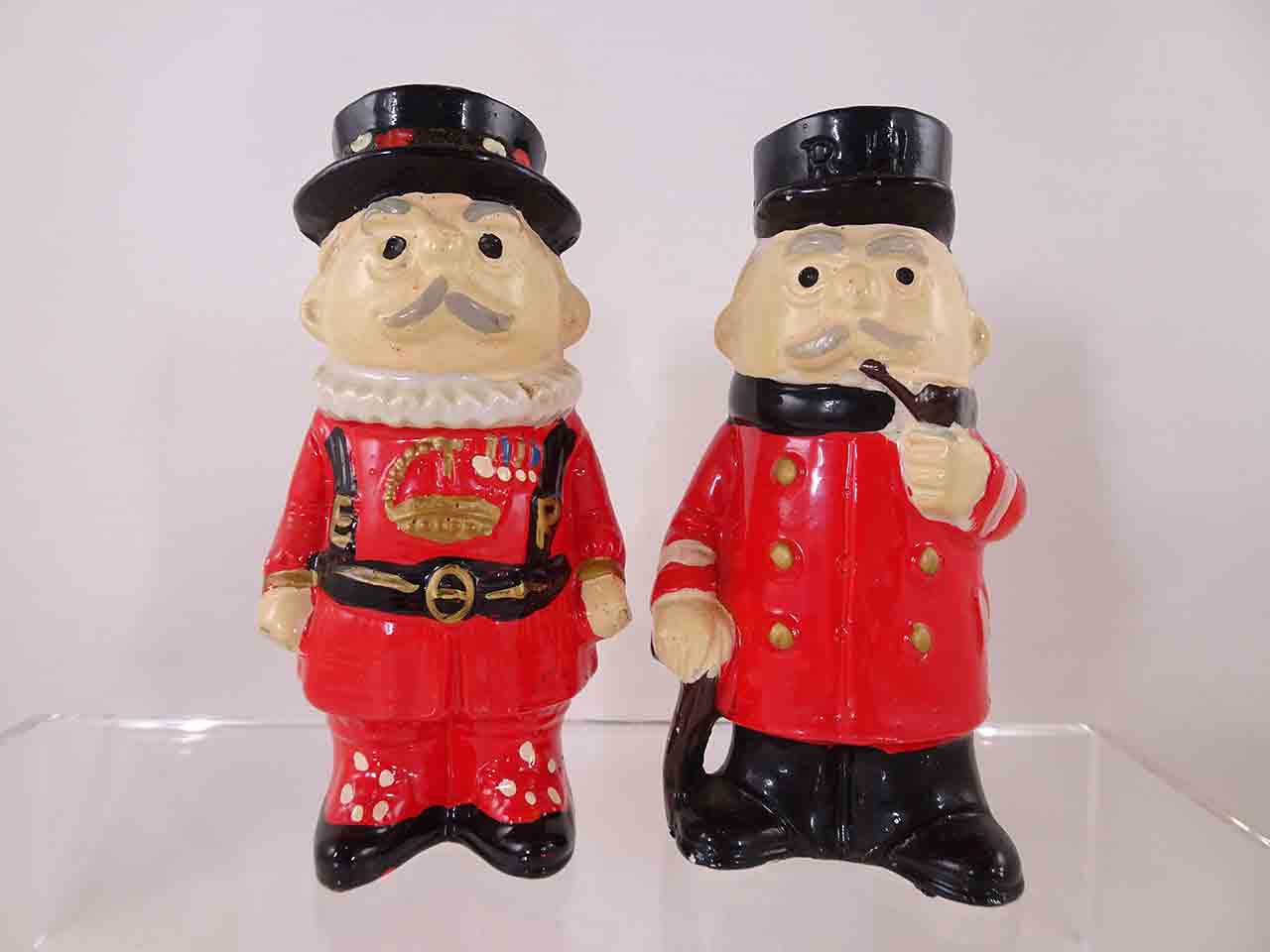 Beefeaters salt and pepper shakers