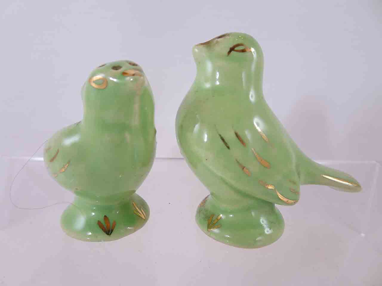 Grindley green birds salt and pepper shakers