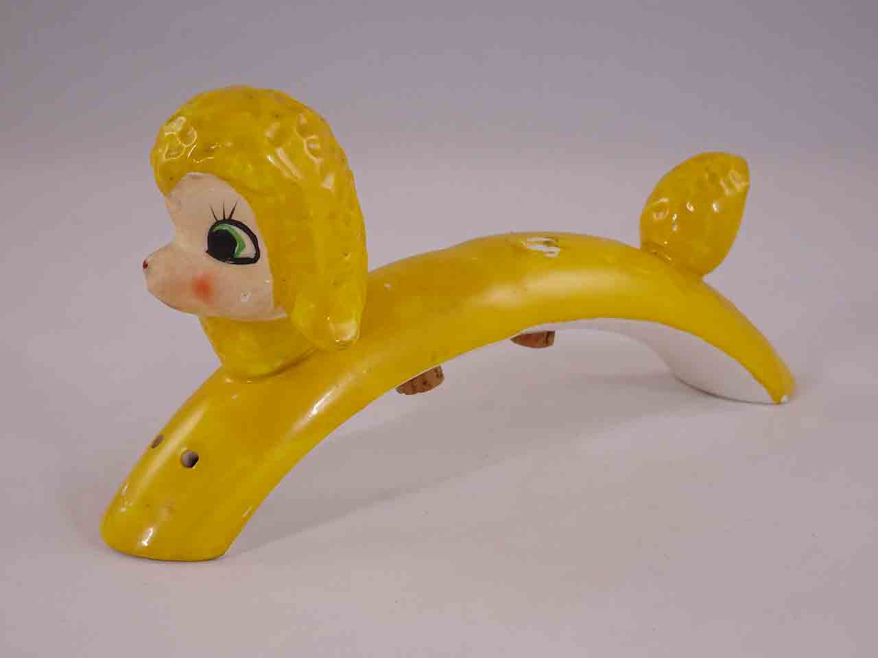 Arched one piece salt and pepper shakers - lamb / sheep