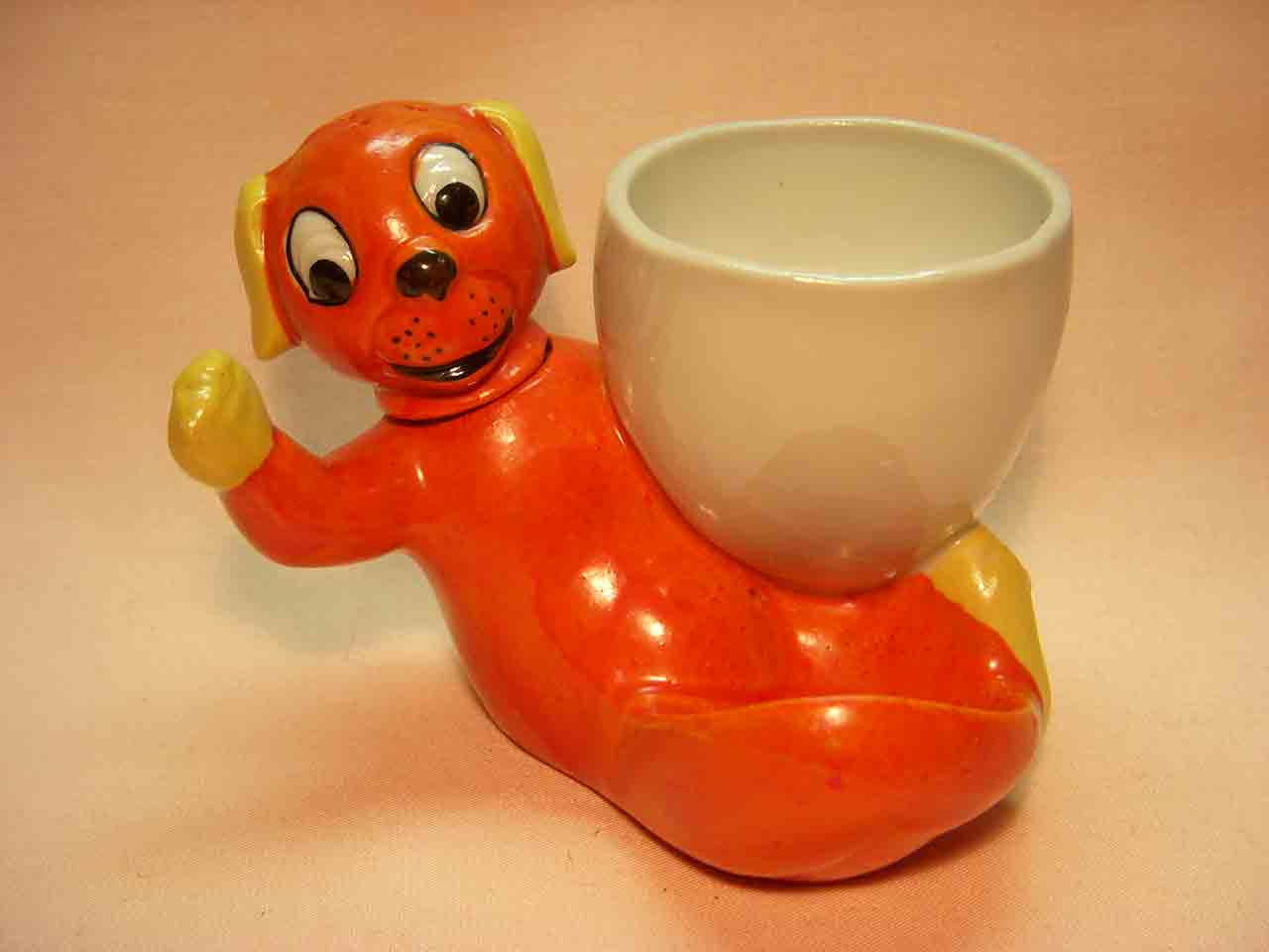 Germany egg cup dog salt and pepper shakers